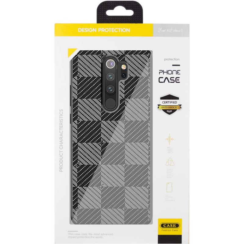 Стильный чехол TPU+PC Grid для Xiaomi Redmi Note 8 Pro | Fashion Case на картинке №2
