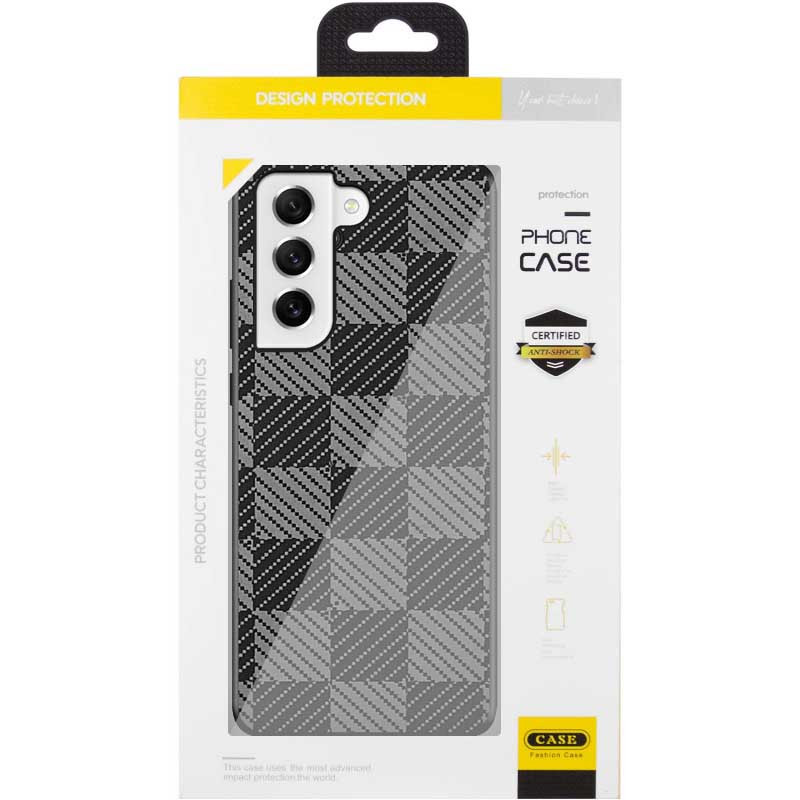 Вишуканий чохол TPU+PC Grid для Samsung Galaxy S21 FE | Fashion Case на малюнкі №2