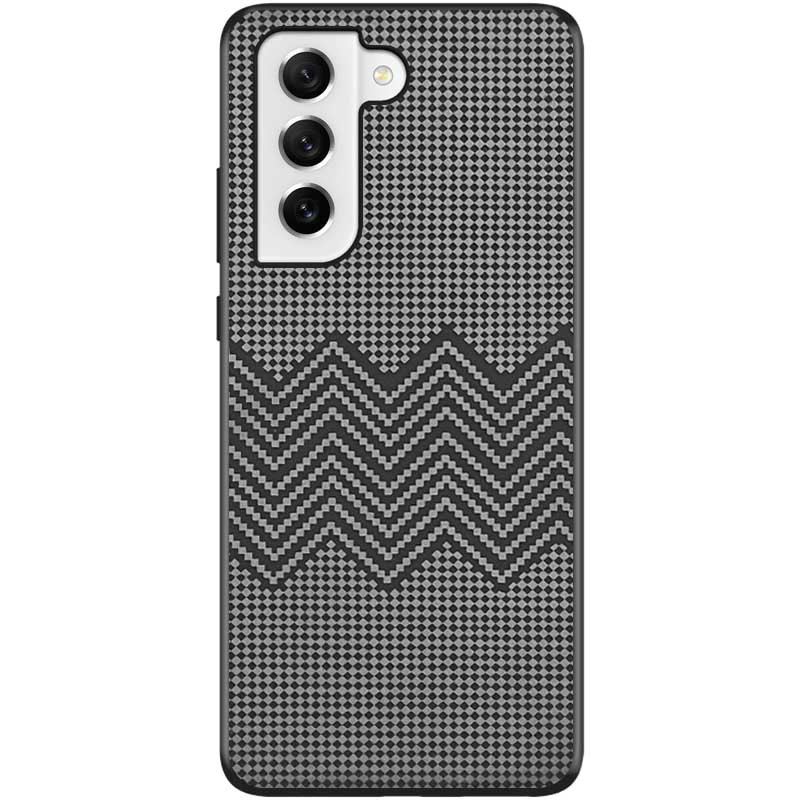 Вишуканий чохол TPU+PC Grid для Samsung Galaxy S21 FE | Fashion Case на малюнкі №1