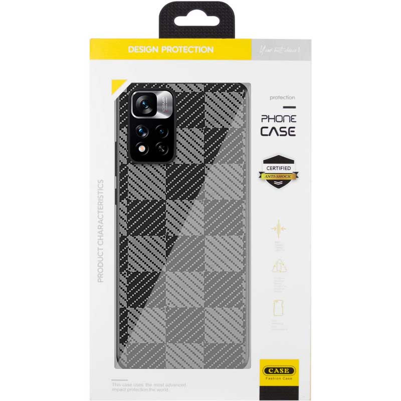 Стильный чехол TPU+PC Grid для Xiaomi Redmi Note 11 Pro 4G/5G | Fashion Case на картинке №2