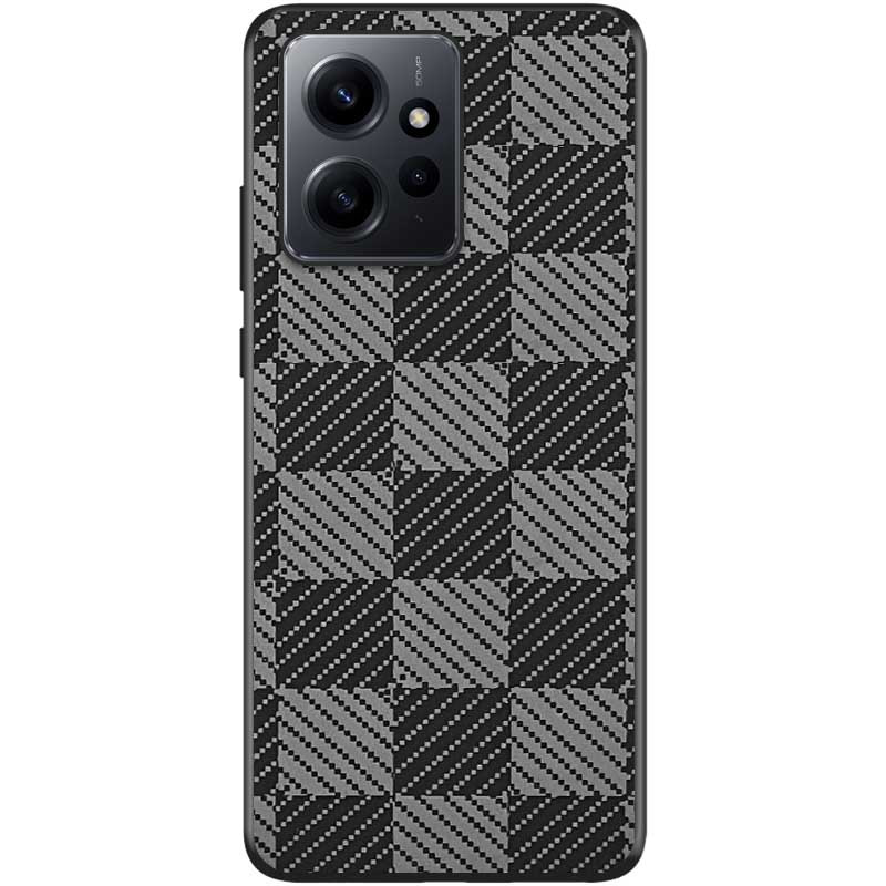 Стильный чехол TPU+PC Grid для Xiaomi Redmi Note 12 4G | Fashion Case на картинке №1