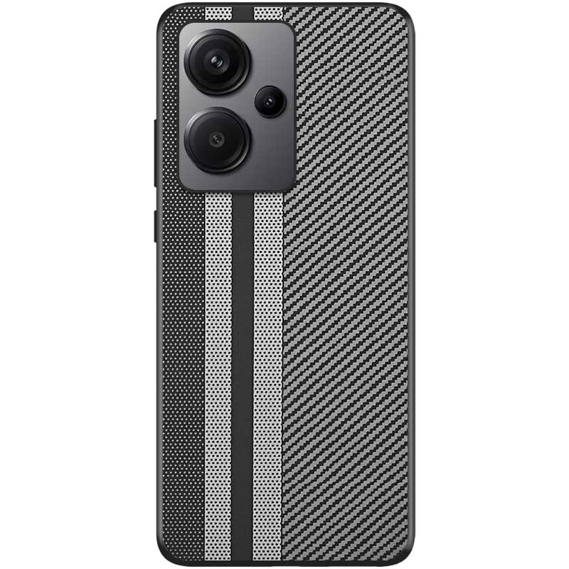 Стильный чехол TPU+PC Grid для Xiaomi Redmi Note 13 Pro+ | Fashion Case на картинке №1