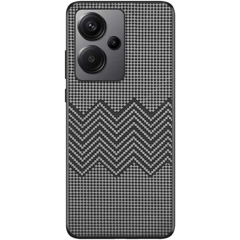 Стильный чехол TPU+PC Grid для Xiaomi Redmi Note 13 Pro+ | Fashion Case на картинке №1