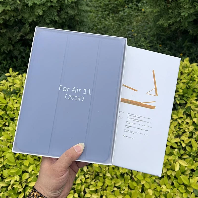 Уценка Чехол Smart Case (no logo) для Apple iPad Air 10.9'' (2020-2022) / Air 11'' (2024-25), Поврежденная упаковка / Lavender gray 1, Искусственная кожа, купить оптом с доставкой