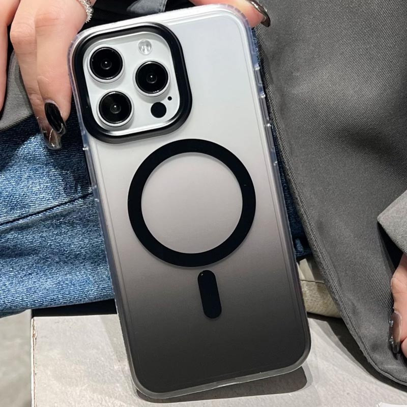 Градиентный прозрачный чехол Shadow with MagSafe для Apple iPhone 14 Pro (6.1) | TPU+PC на картинке №6