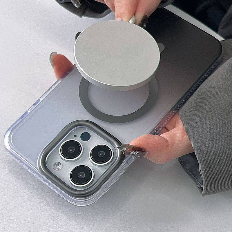Градиентный прозрачный чехол Shadow with MagSafe для Apple iPhone 14 Pro (6.1) | TPU+PC на картинке №5