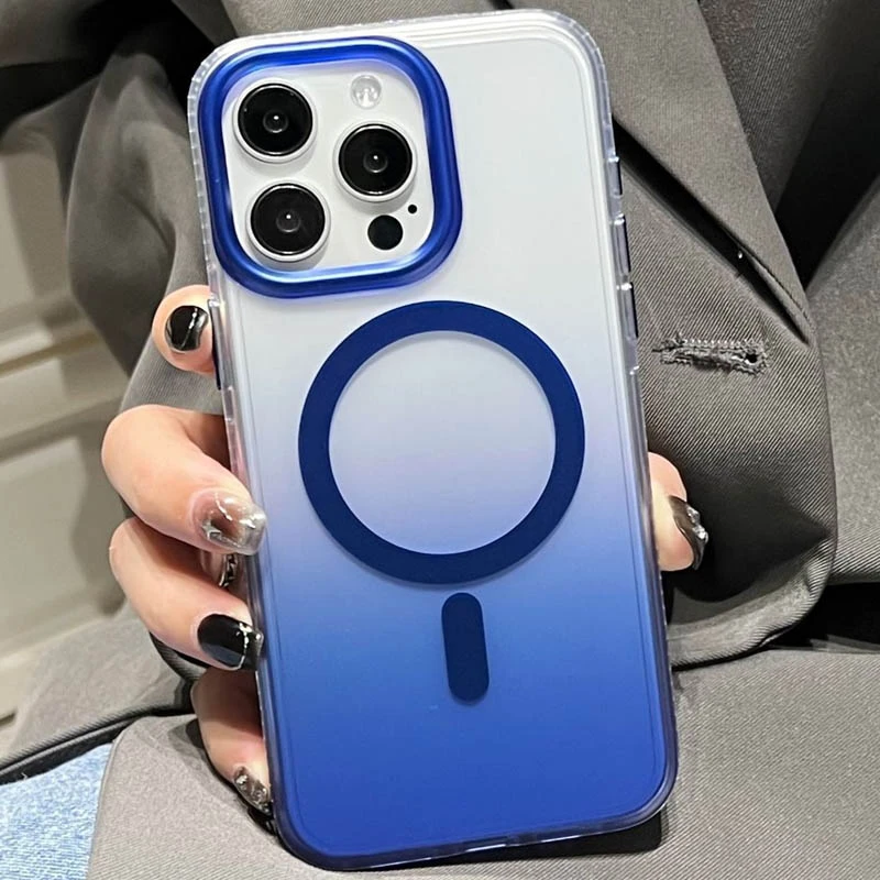 Чохол TPU+PC Shadow with Magnetic Fit для Apple iPhone 14 Pro Max (6.7"), Blue 1, TPU+PC, купити оптом з доставкою