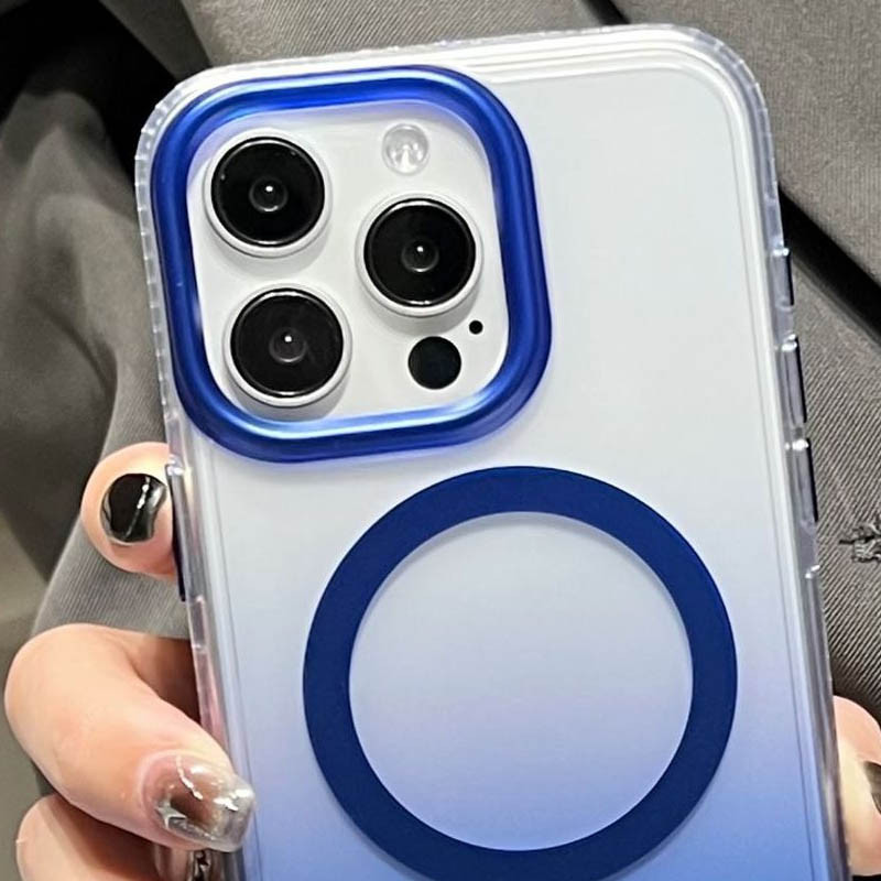 Градиентный прозрачный чехол Shadow with MagSafe для Apple iPhone 14 Pro Max (6.7) | TPU+PC на картинке №3