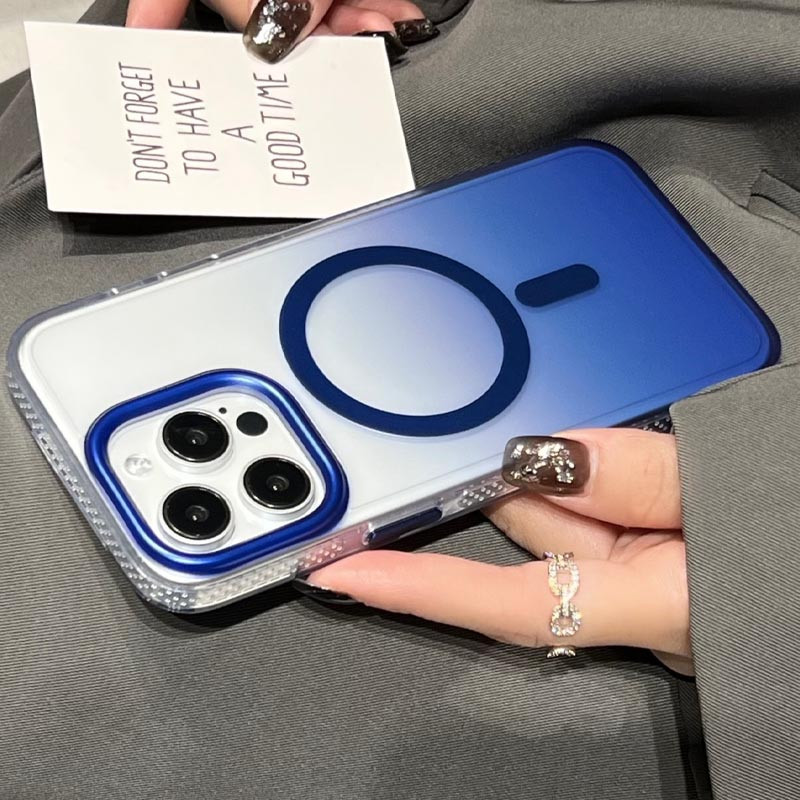 Градиентный прозрачный чехол Shadow with MagSafe для Apple iPhone 14 Pro Max (6.7) | TPU+PC на картинке №4