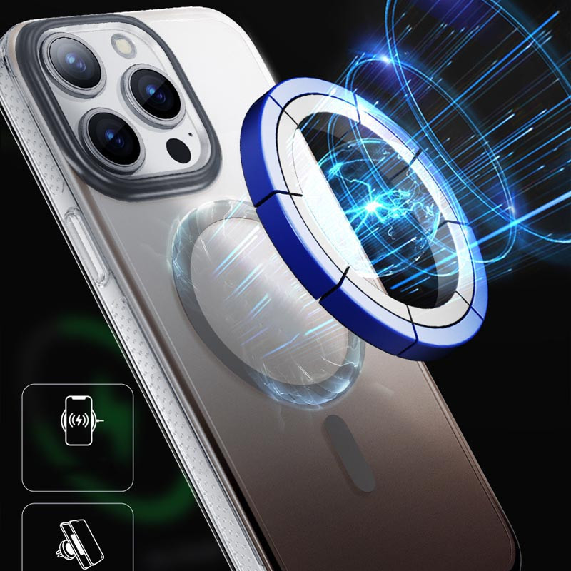 Градиентный прозрачный чехол Shadow with MagSafe для Apple iPhone 14 Pro Max (6.7) | TPU+PC на картинке №2