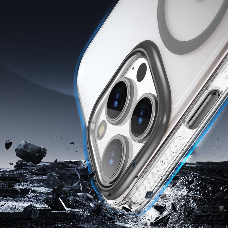 Градиентный прозрачный чехол Shadow with MagSafe для Apple iPhone 14 Pro Max (6.7) | TPU+PC на картинке №4