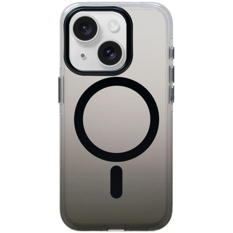 Градиентный прозрачный чехол Shadow with MagSafe для Apple iPhone 15 (6.1) | TPU+PC на картинке №1