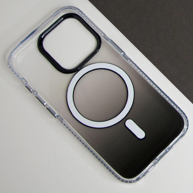 Градиентный прозрачный чехол Shadow with MagSafe для Apple iPhone 15 (6.1) | TPU+PC на картинке №2