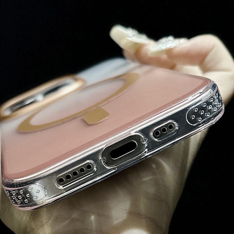 Градиентный прозрачный чехол Shadow with MagSafe для Apple iPhone 15 Pro (6.1) | TPU+PC на картинке №4