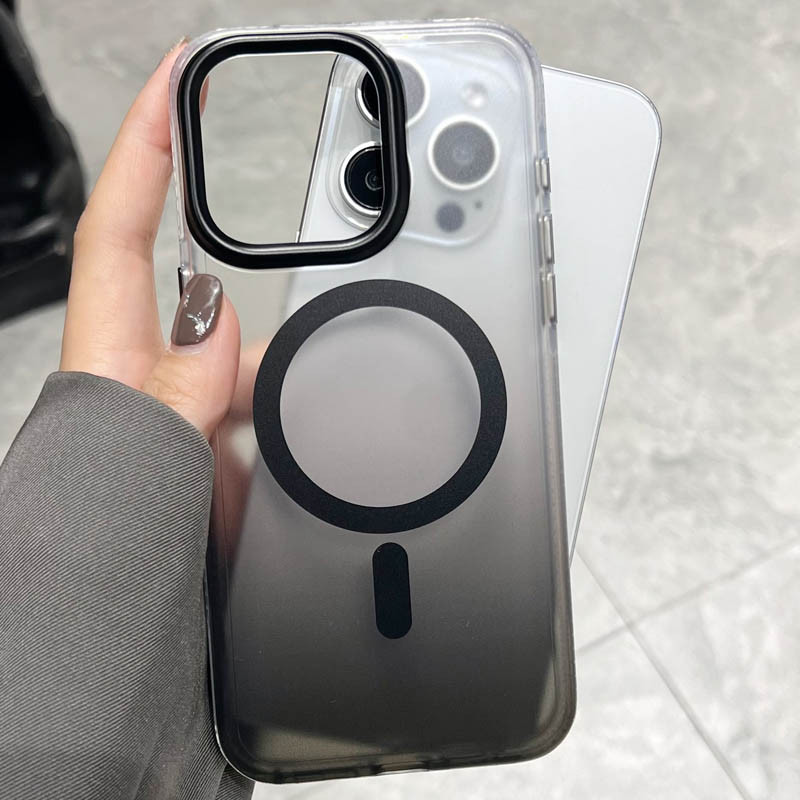 Градиентный прозрачный чехол Shadow with MagSafe для Apple iPhone 16 Pro (6.3) | TPU+PC на картинке №4