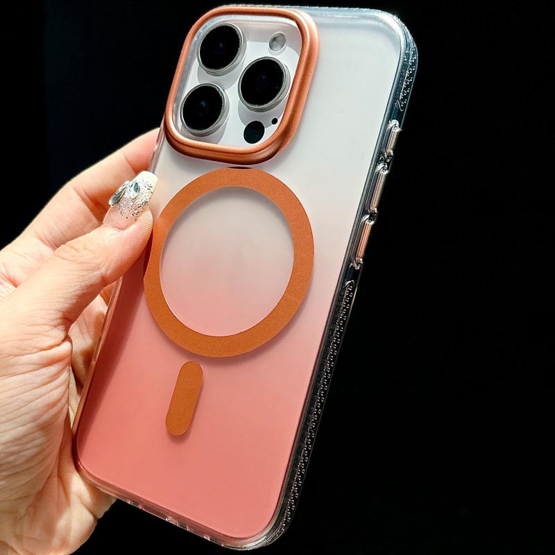 Градиентный прозрачный чехол Shadow with MagSafe для Apple iPhone 16 Pro (6.3) | TPU+PC на картинке №4