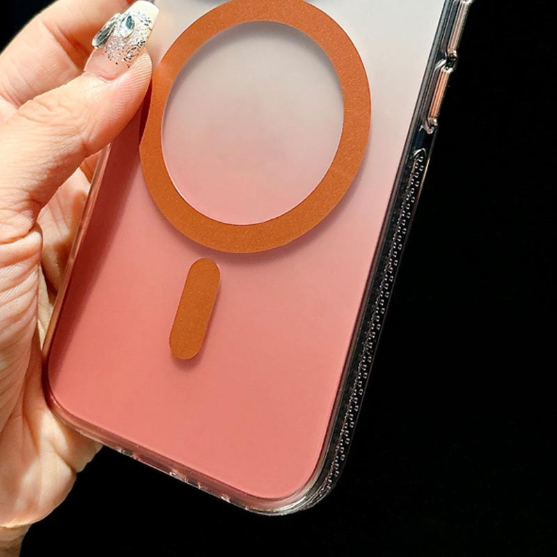 Градиентный прозрачный чехол Shadow with MagSafe для Apple iPhone 16 Pro (6.3) | TPU+PC на картинке №5