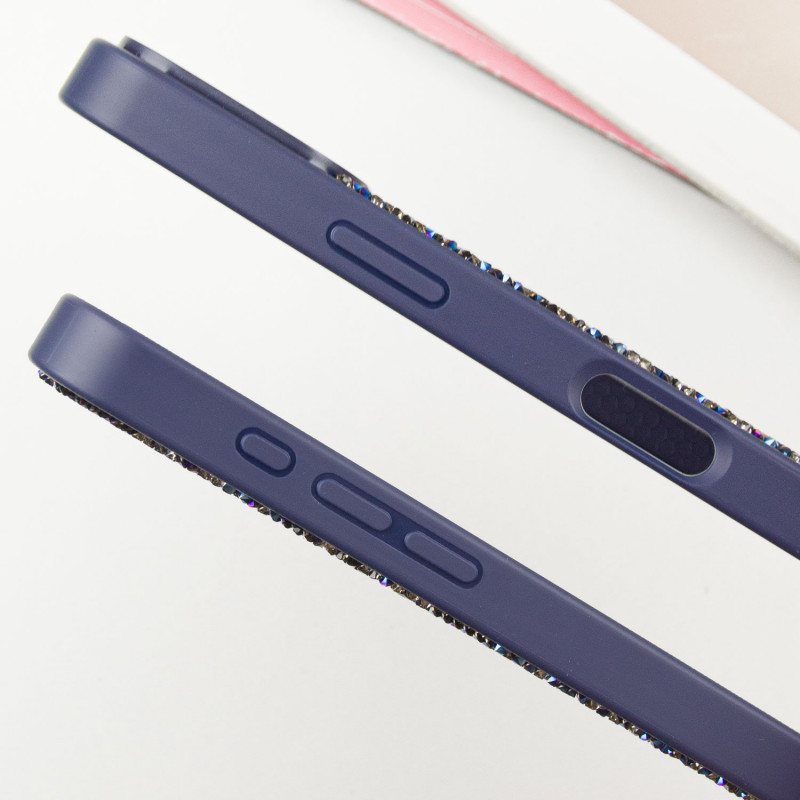 Сверкающий чехол со стразами Bling World Rock Diamond with MagSafe для Apple iPhone 16 (6.1) | на картинке №2