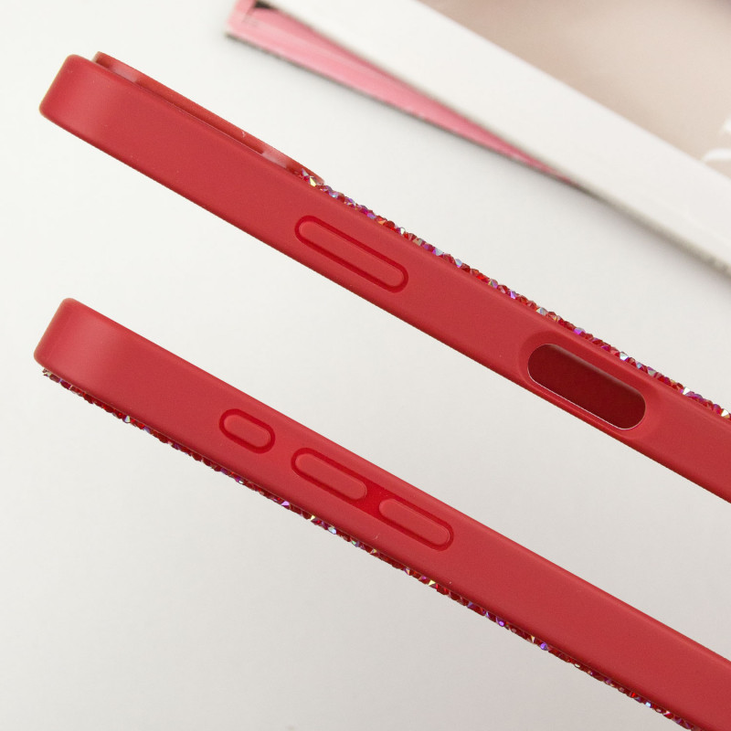 Сверкающий чехол со стразами Bling World Rock Diamond with MagSafe для Apple iPhone 16 Pro (6.3) | на картинке №2