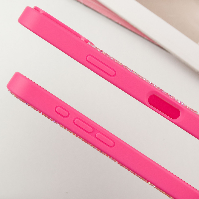 Сверкающий чехол со стразами Bling World Rock Diamond with MagSafe для Apple iPhone 16 Pro (6.3) | на картинке №2