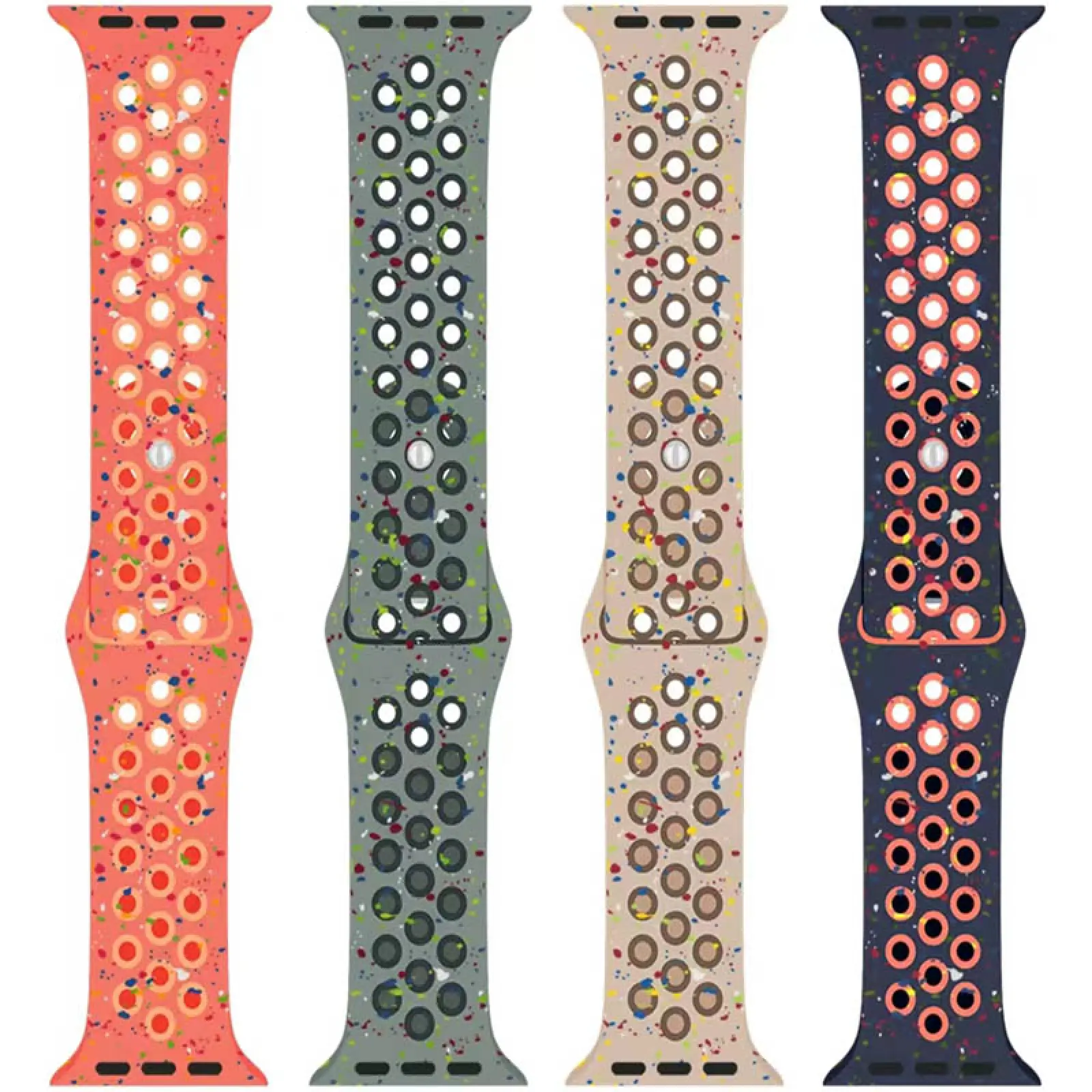 Уценка Ремешок Nike Sport Band для Apple Watch 38/40/41/42mm(ser.10), Силикон (TPU), купить оптом с доставкой