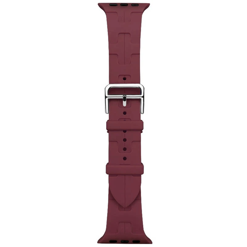 Ремешок Kilim для Apple Watch 38/40/41/42mm(ser.10), Wine red, Силикон (TPU), купить оптом с доставкой