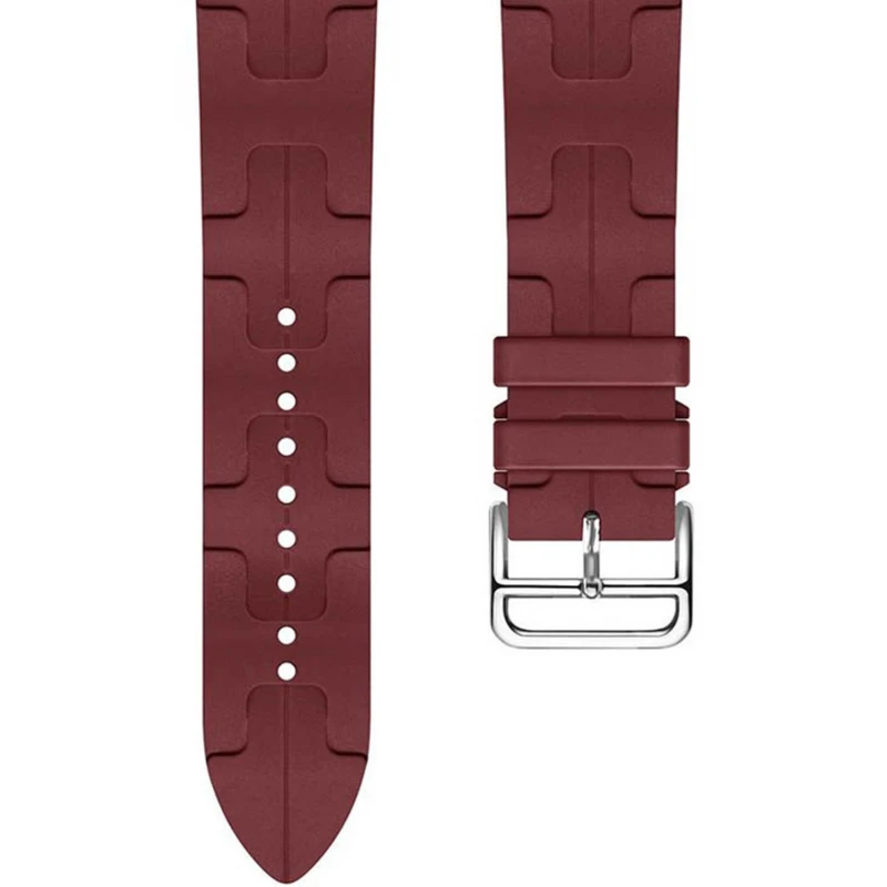 Ремешок Kilim для Apple Watch 38/40/41/42mm(ser.10), Wine red 1, Силикон (TPU), купить оптом с доставкой