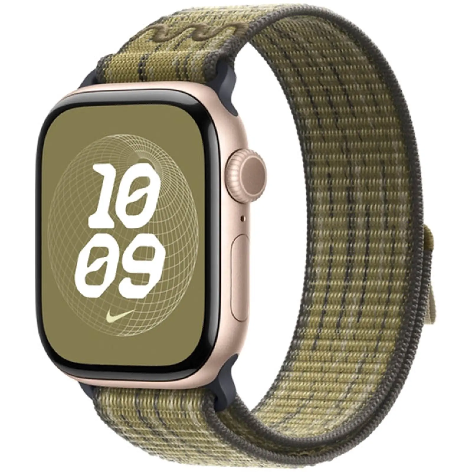 Ремінець Nike Sport Loop для Apple Watch 42(ser.1-3)/44/45/46/49mm, Green / Grey 1, Нейлон, купити оптом з доставкою