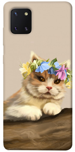 Чехол itsPrint Cat in flowers для Samsung Galaxy Note 10 Lite (A81)