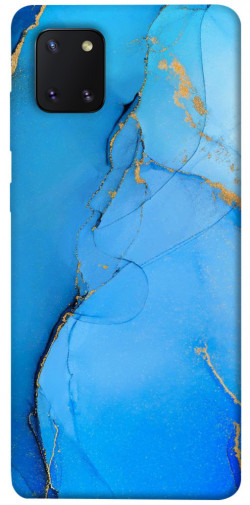 Чехол itsPrint Синий с золотом для Samsung Galaxy Note 10 Lite (A81)