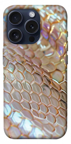 Чехол itsPrint Gold snake skin для Apple iPhone 15 Pro (6.1")