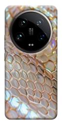 Чехол itsPrint Gold snake skin для Xiaomi 14 Ultra