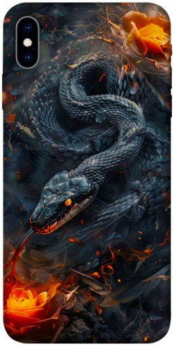 Чехол itsPrint Black snake для Apple iPhone X (5.8")