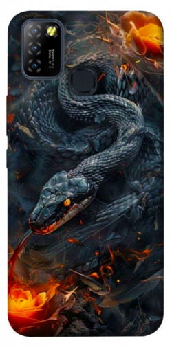 Чохол itsPrint Black snake для Infinix Hot 10 Lite