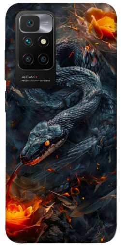Чохол itsPrint Black snake для Xiaomi Redmi 10