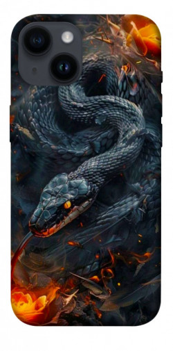 Чехол itsPrint Black snake для Apple iPhone 14 (6.1")