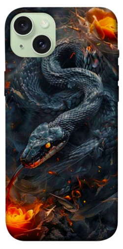 Чехол itsPrint Black snake для Apple iPhone 15 Plus (6.7")