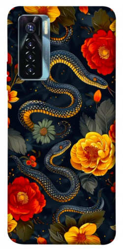 Чехол itsPrint Snake Garden для TECNO Camon 17 Pro