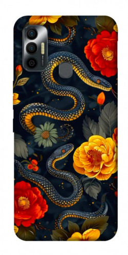 Чехол itsPrint Snake Garden для TECNO Spark 7