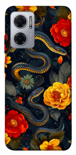 Чехол itsPrint Snake Garden для Xiaomi Redmi Note 11E