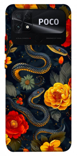 Чохол itsPrint Snake Garden для Xiaomi Poco C40