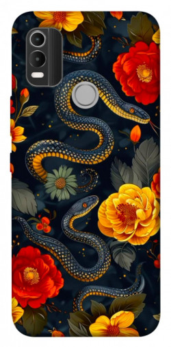 Чехол itsPrint Snake Garden для Nokia C21 Plus
