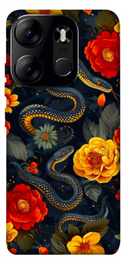 Чехол itsPrint Snake Garden для Tecno Spark Go 2023