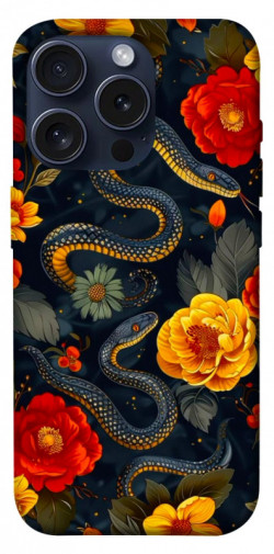 Чехол itsPrint Snake Garden для Apple iPhone 15 Pro (6.1")