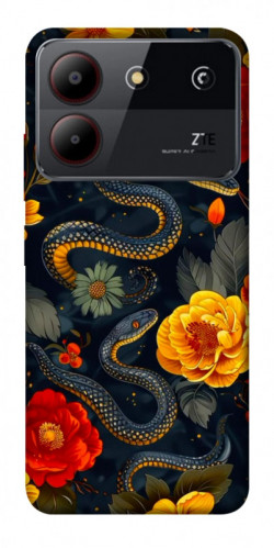 Чехол itsPrint Snake Garden для ZTE Blade A54 4G