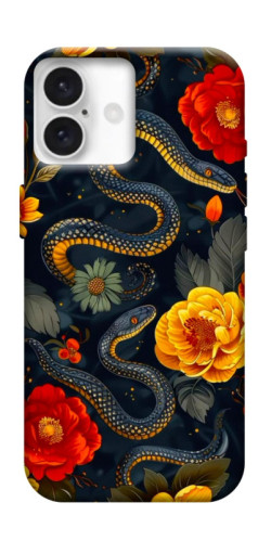 Чехол itsPrint Snake Garden для Apple iPhone 16 Plus (6.7")