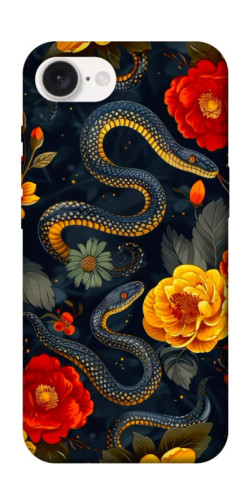 Чехол itsPrint Snake Garden для Apple iPhone 16e (6.1")
