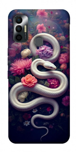 Чехол itsPrint Flower snake для TECNO Spark 7