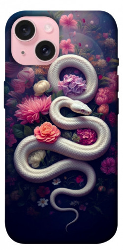 Чехол itsPrint Flower snake для Apple iPhone 15 (6.1")