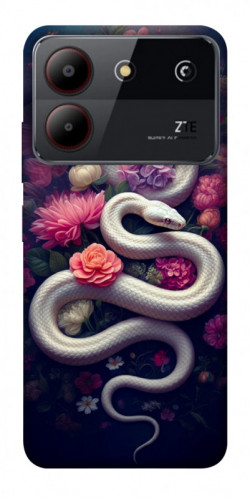 Чехол itsPrint Flower snake для ZTE Blade A54 4G